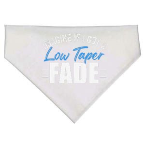 Imagine If I Got A Low Taper Fade Funny Ironic Meme USA-Made Doggie Bandana