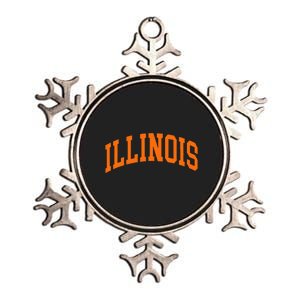 Illinois Il Metallic Star Ornament