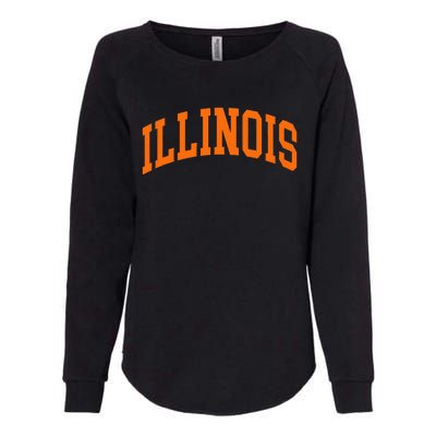 Illinois Il Womens California Wash Sweatshirt