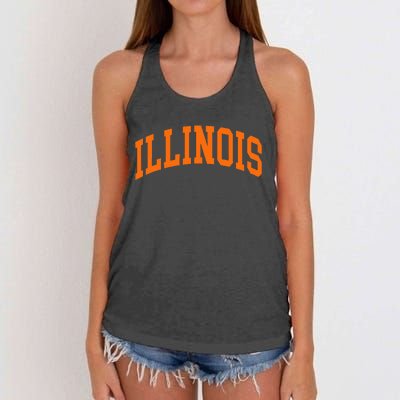 Illinois Il Women's Knotted Racerback Tank