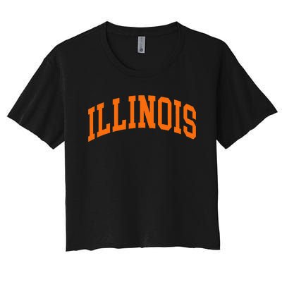 Illinois Il Women's Crop Top Tee