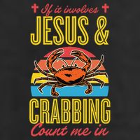 If It Involves Jesus And Crabbing Count Me In Knit Cap Winter Beanie