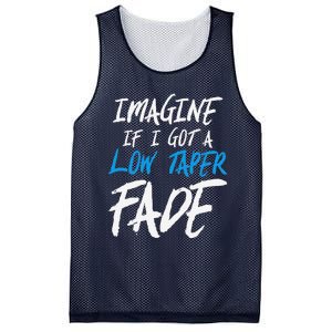 Imagine If I Got A Low Taper Fade Funny Hairstyle Meme Mesh Reversible Basketball Jersey Tank