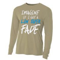 Imagine If I Got A Low Taper Fade Funny Hairstyle Meme Cooling Performance Long Sleeve Crew