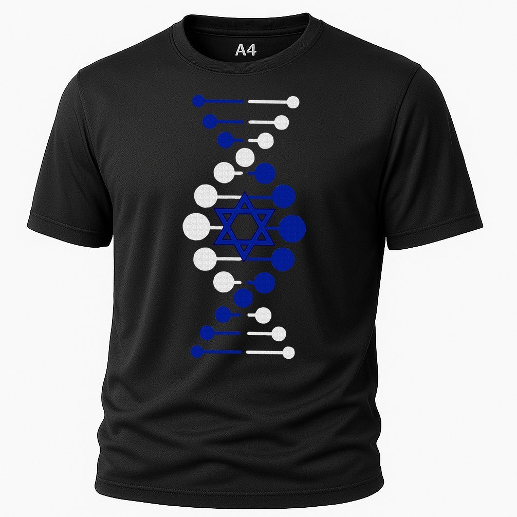 Israel, It's In My DNA Star of David Am Yisrael Chai Performance Shirt
