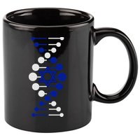 Israel, It's In My DNA Star of David Am Yisrael Chai 11oz C Handle Ceramic Mug