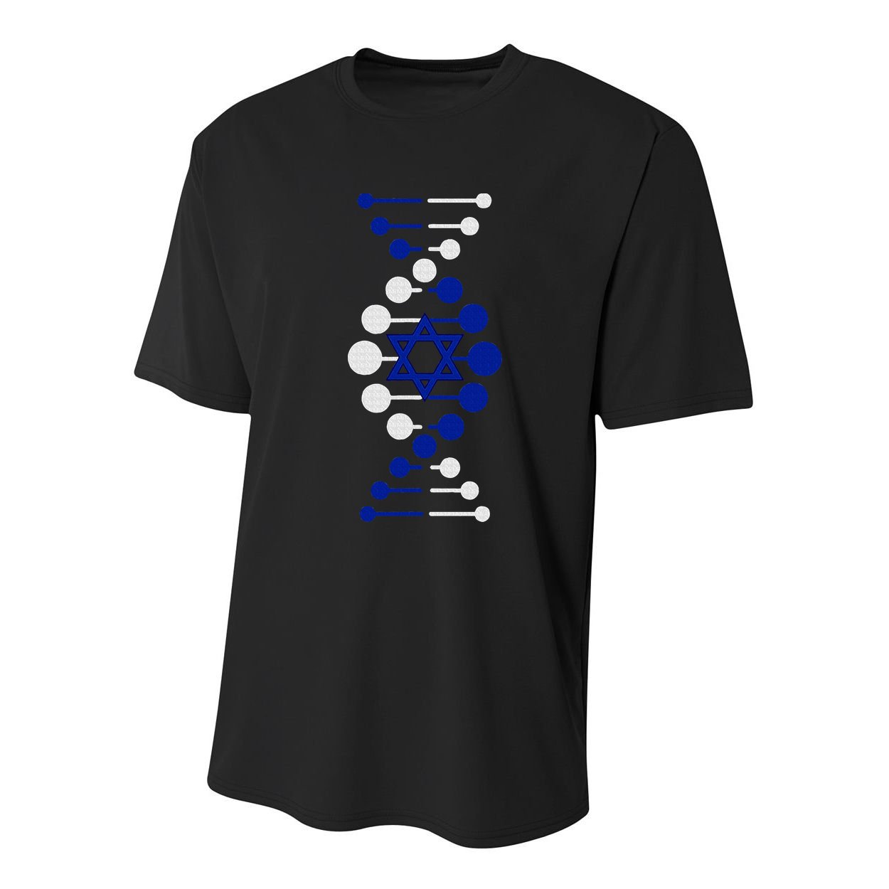 Israel, It's In My DNA Star of David Am Yisrael Chai Youth Performance Sprint T-Shirt