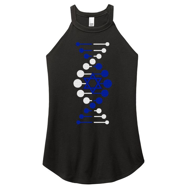 Israel, It's In My DNA Star of David Am Yisrael Chai Women's Perfect Tri Rocker Tank