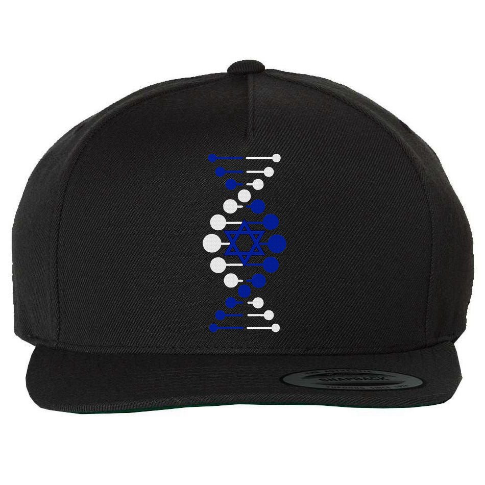 Israel, It's In My DNA Star of David Am Yisrael Chai Wool Snapback Cap
