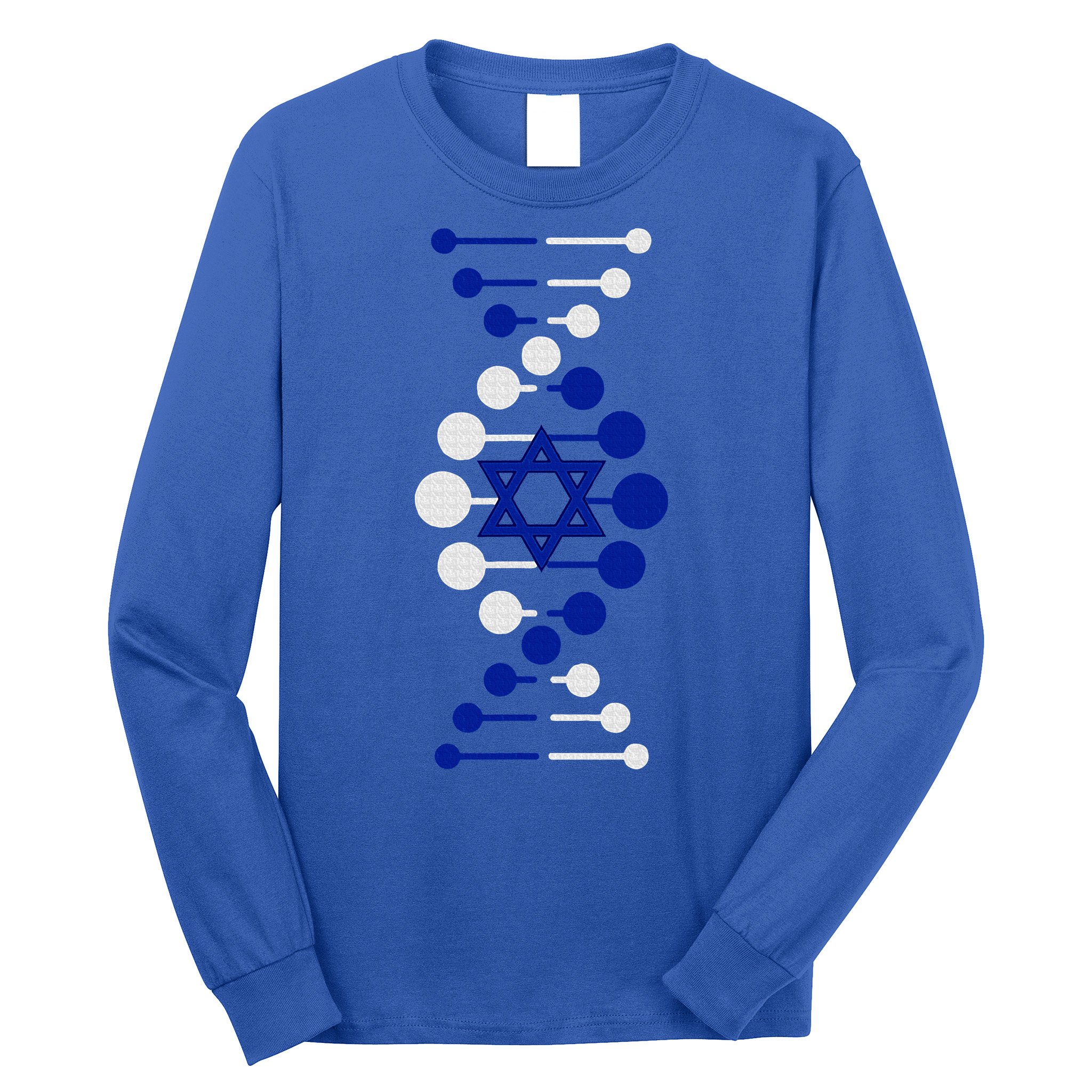 Israel, It's In My DNA Star of David Am Yisrael Chai Long Sleeve Shirt