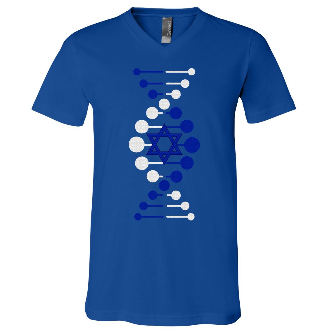 Israel, It's In My DNA Star of David Am Yisrael Chai V-Neck T-Shirt