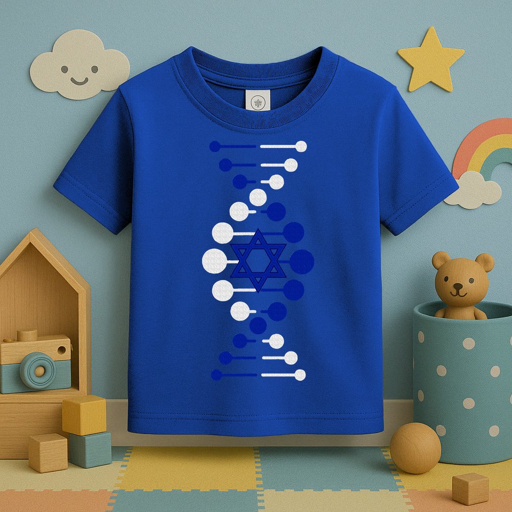 Israel, It's In My DNA Star of David Am Yisrael Chai Toddler T-Shirt