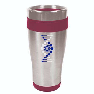 Israel, It's In My DNA Star of David Am Yisrael Chai 16oz Travel Tumbler