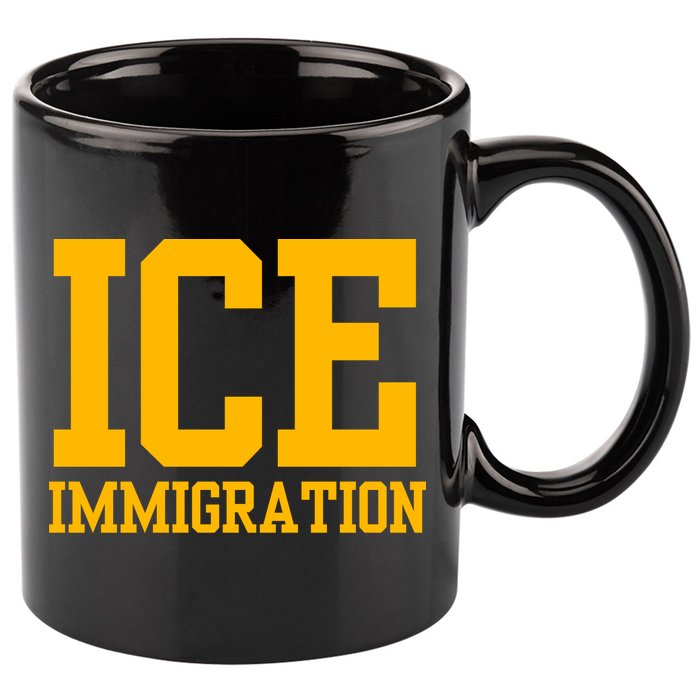 Ice Immigration 11oz C Handle Ceramic Mug