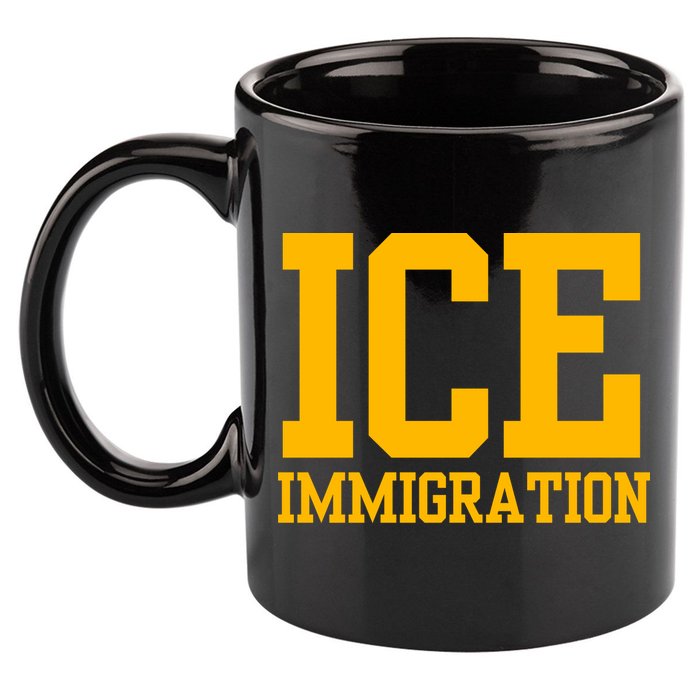 Ice Immigration 11oz C Handle Ceramic Mug