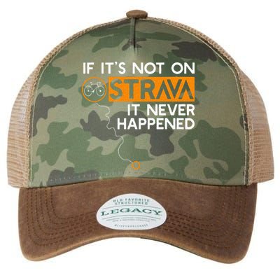 If It Is Not On Strava It Never Happened Cycling Dad Legacy Tie Dye Trucker Hat