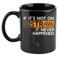 If It Is Not On Strava It Never Happened Cycling Dad 11oz C Handle Ceramic Mug