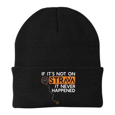 If It Is Not On Strava It Never Happened Cycling Dad Beanie