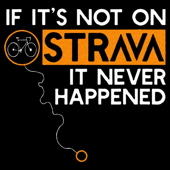 If It Is Not On Strava It Never Happened Cycling Dad Drawstring Bag