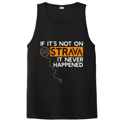 If It Is Not On Strava It Never Happened Cycling Dad PosiCharge Competitor Tank