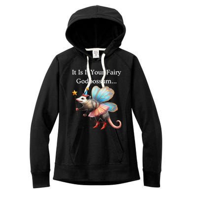 It Is I Your Fairy Godpossum Women's Fleece Hoodie