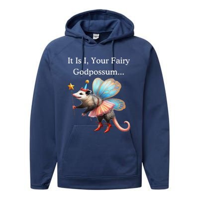 It Is I Your Fairy Godpossum Performance Fleece Hoodie