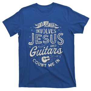 If It Involves Jesus And Guitars Guitarist Christian Music T-Shirt