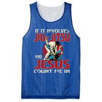 If It Involves Jiu Jitsu And Jesus Count Me In Grappler Mesh Reversible Basketball Jersey Tank