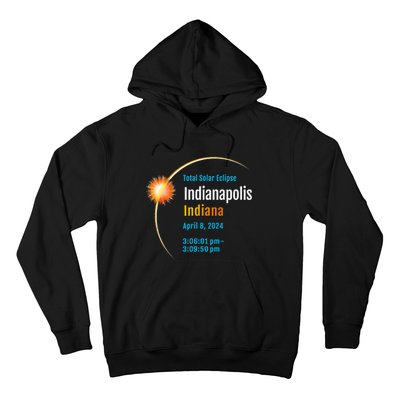 Indianapolis Indiana IN Total Solar Eclipse 2024 1 Hoodie