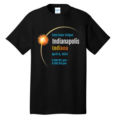 Indianapolis Indiana IN Total Solar Eclipse 2024 1 Tall T-Shirt