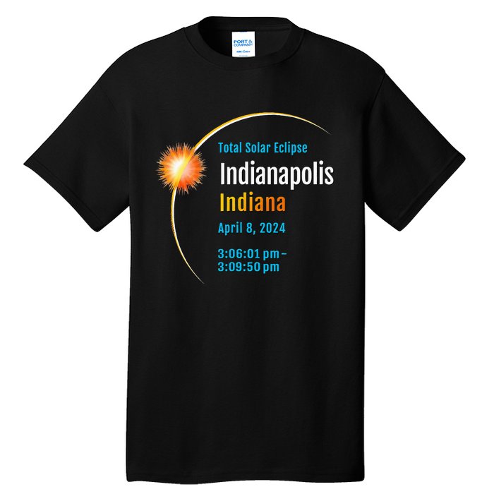 Indianapolis Indiana IN Total Solar Eclipse 2024 1 Tall T-Shirt