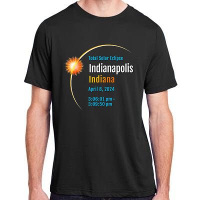 Indianapolis Indiana IN Total Solar Eclipse 2024 1 Adult ChromaSoft Performance T-Shirt