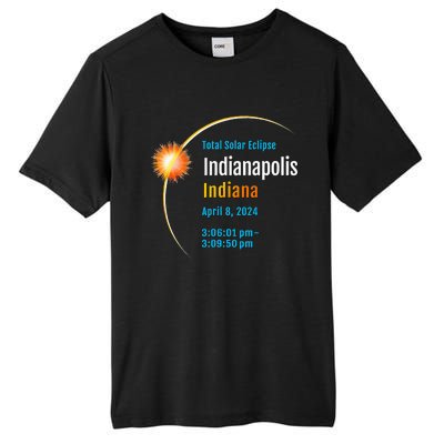 Indianapolis Indiana IN Total Solar Eclipse 2024 1 Tall Fusion ChromaSoft Performance T-Shirt