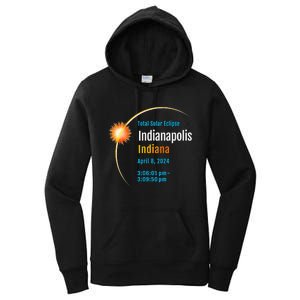 Indianapolis Indiana IN Total Solar Eclipse 2024 1 Women's Pullover Hoodie