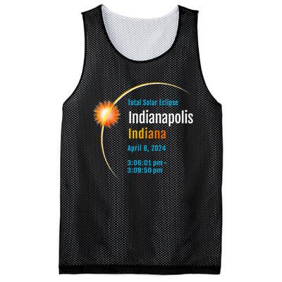 Indianapolis Indiana IN Total Solar Eclipse 2024 1 Mesh Reversible Basketball Jersey Tank