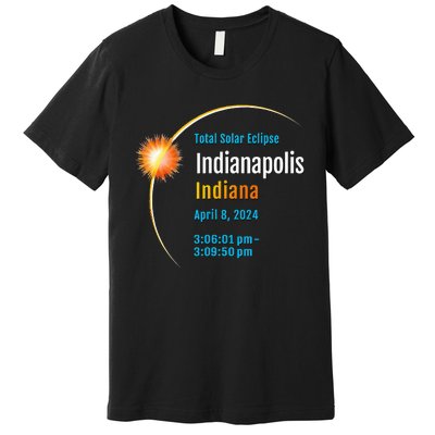 Indianapolis Indiana IN Total Solar Eclipse 2024 1 Premium T-Shirt