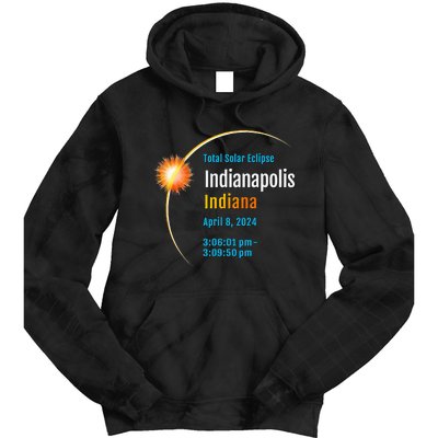 Indianapolis Indiana IN Total Solar Eclipse 2024 1 Tie Dye Hoodie