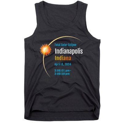 Indianapolis Indiana IN Total Solar Eclipse 2024 1 Tank Top