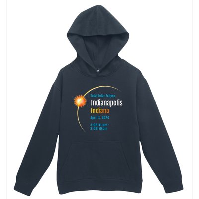 Indianapolis Indiana IN Total Solar Eclipse 2024 1 Urban Pullover Hoodie