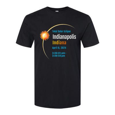 Indianapolis Indiana IN Total Solar Eclipse 2024 1 Softstyle CVC T-Shirt