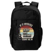 If It Involves Jesus And Guitars Count Me In Backpack