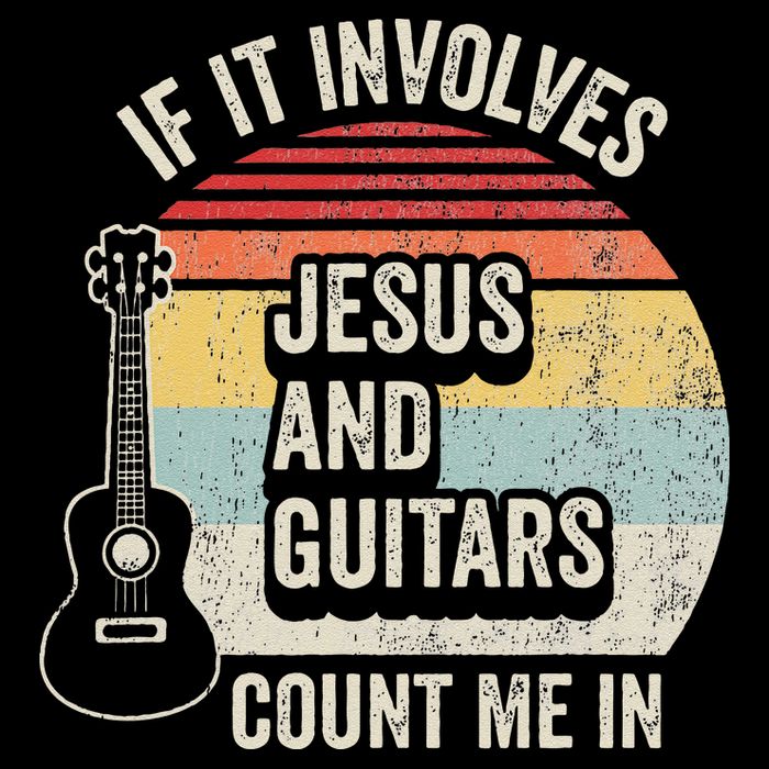 If It Involves Jesus And Guitars Count Me In 16 in Basic Backpack