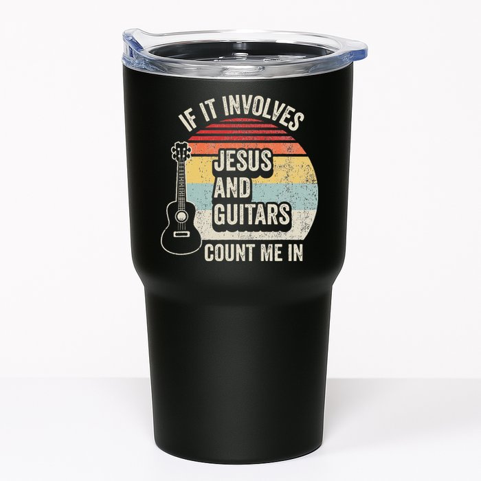 If It Involves Jesus And Guitars Count Me In Tumbler
