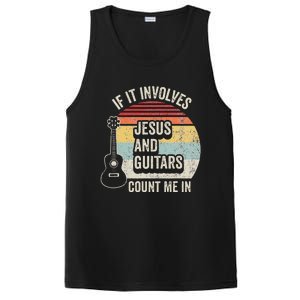 If It Involves Jesus And Guitars Count Me In PosiCharge Competitor Tank