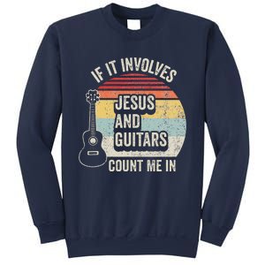 If It Involves Jesus And Guitars Count Me In Sweatshirt