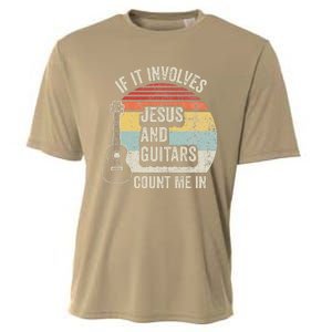 If It Involves Jesus And Guitars Count Me In Cooling Performance Crew T-Shirt