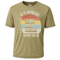 If It Involves Jesus And Guitars Count Me In Cooling Performance Crew T-Shirt