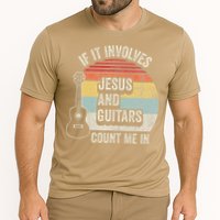If It Involves Jesus And Guitars Count Me In Cooling Performance Crew T-Shirt