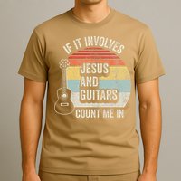 If It Involves Jesus And Guitars Count Me In T-Shirt