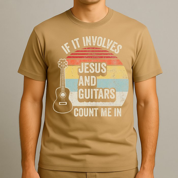 If It Involves Jesus And Guitars Count Me In T-Shirt